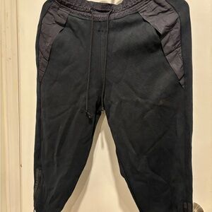 Nike Black Women's Capris with Dark Gray Panels